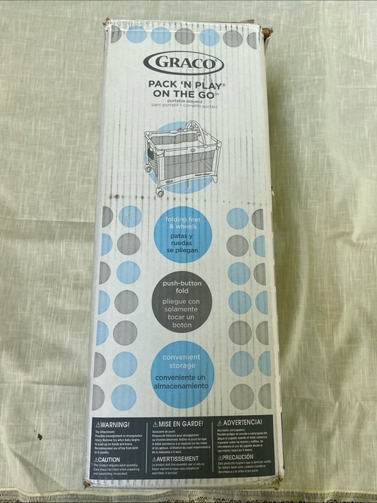 Graco Other - Graco Pack 'N Play On The Go Portable Playard — Blue & Gray